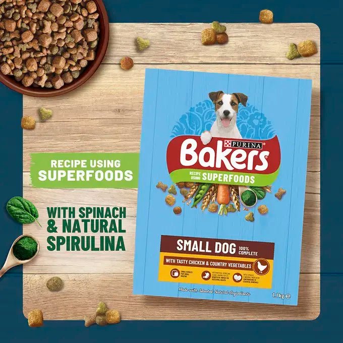 Bakers Small Dog Dry Food with Beef & Veg, Bakers, 10 kg