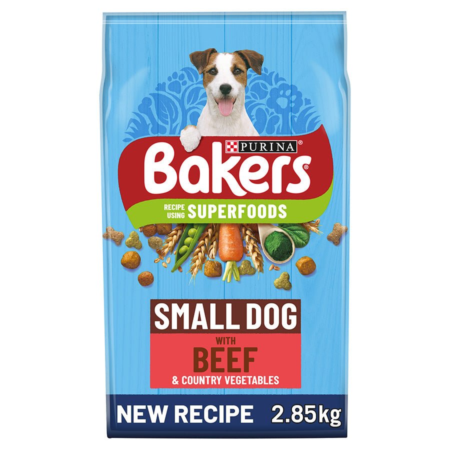 Bakers Small Dog Dry Food with Beef & Veg, Bakers, 2.85 kg