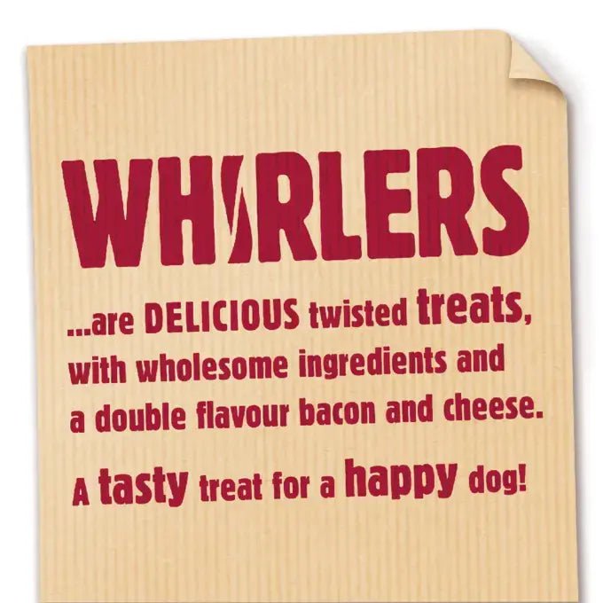 Bakers Whirlers Bacon & Cheese Dog Treats, Bakers, 3 x 450g