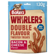 Bakers Whirlers Bacon & Cheese Dog Treats, Bakers, 6 x 130g