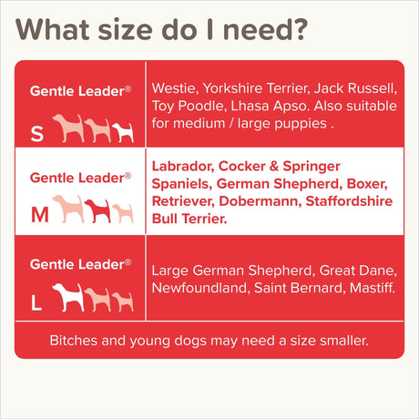 Beaphar Gentle Leader Black Head Collar for Medium Dogs, Beaphar,