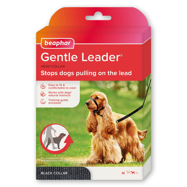 Beaphar Gentle Leader Black Head Collar for Medium Dogs, Beaphar,