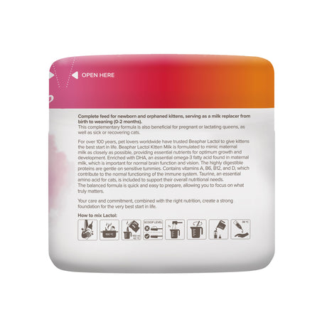 Beaphar Lactol Milk Replacer for Kittens – 250g, Beaphar,