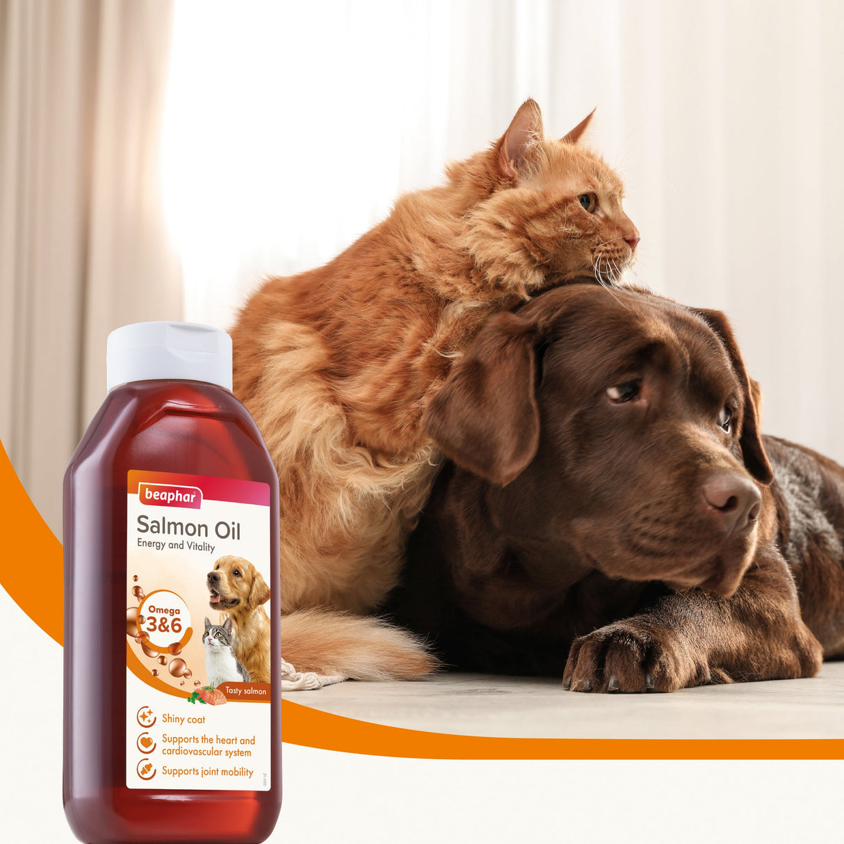 Beaphar Salmon Oil for Cats and Dogs - (6 x 430ml), Beaphar,