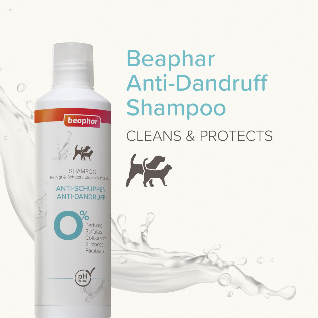 Beaphar Sensitive Skin Anti - Dandruff Shampoo for Pets - 250ml x 3 Pack, Beaphar,