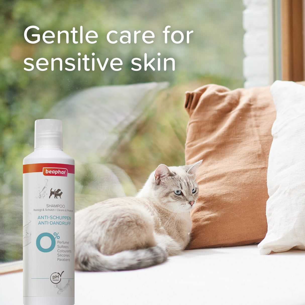 Beaphar Sensitive Skin Anti - Dandruff Shampoo for Pets - 250ml x 3 Pack, Beaphar,