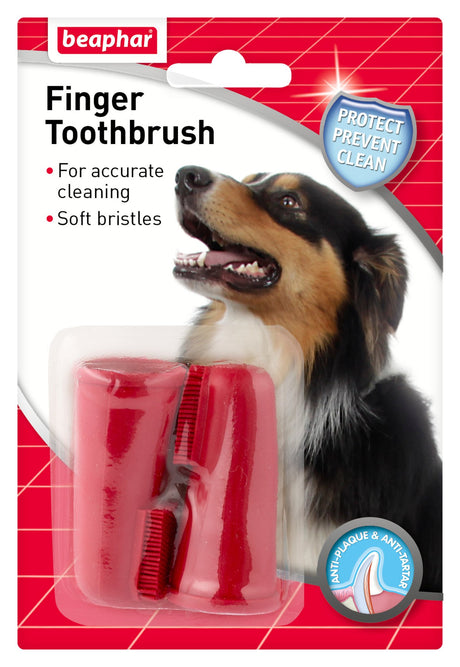 Beaphar Soft Finger Toothbrush for Dogs and Cats - 6 Pack, Beaphar,