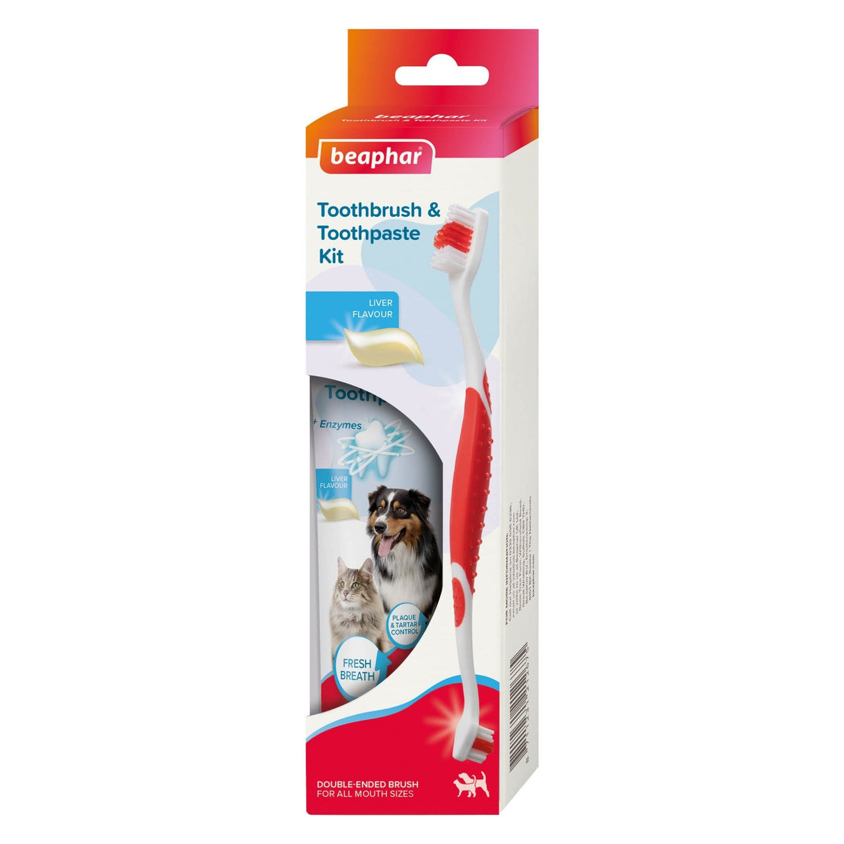 Beaphar Toothbrush & Toothpaste Kit for Cats & Dogs - 6 Pack, Beaphar,