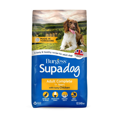 Burgess Supadog Adult with Chicken - 12.5kg Dry Dog Food, Burgess,