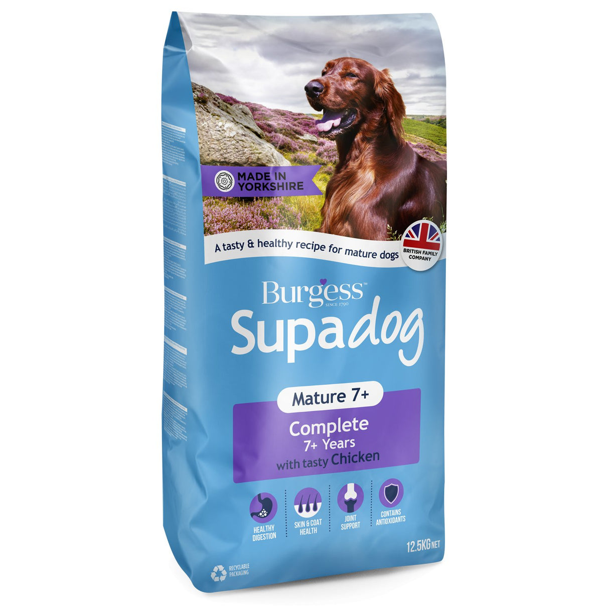 Burgess Supadog Mature Dog with Chicken - 12.5kg Dry Dog Food, Burgess,