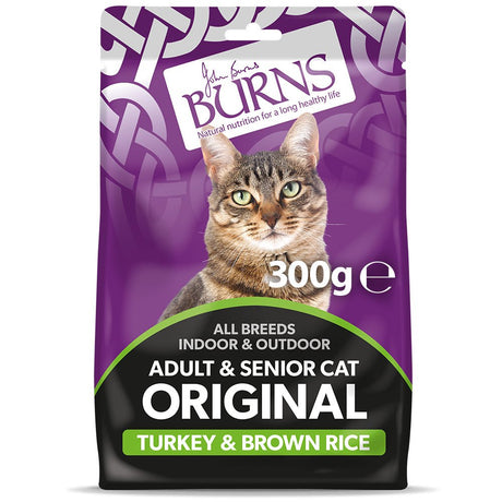 Burns Adult & Senior Cat Original Turkey & Brown Rice, Burns, 300g