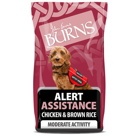 Burns Alert Assistance Dog Food Chicken & Brown Rice, Burns, 12 kg