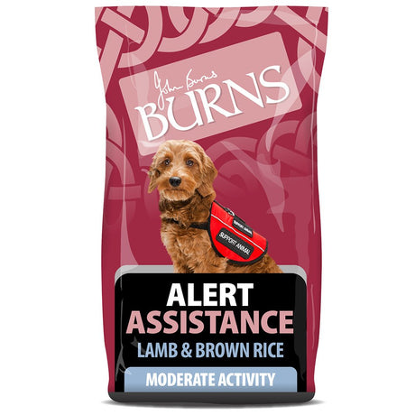 Burns Alert Assistance Dog Food Lamb & Brown Rice, Burns, 12 kg