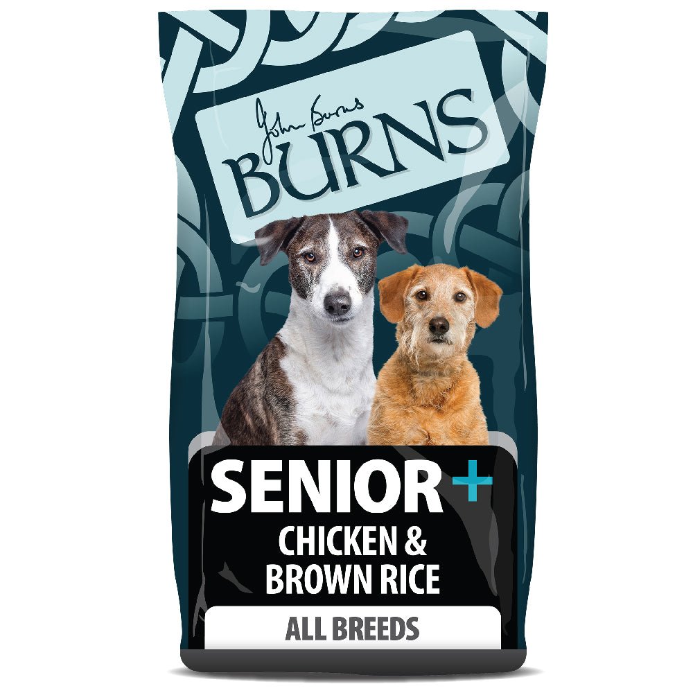 Burns Senior+ Chicken & Brown Rice Medium & Large Breed Dog Food, Burns, 12 kg