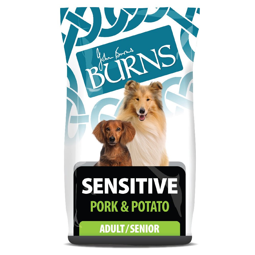 Burns Sensitive Pork & Potato Adult & Senior Dog Food, Burns, 12 kg