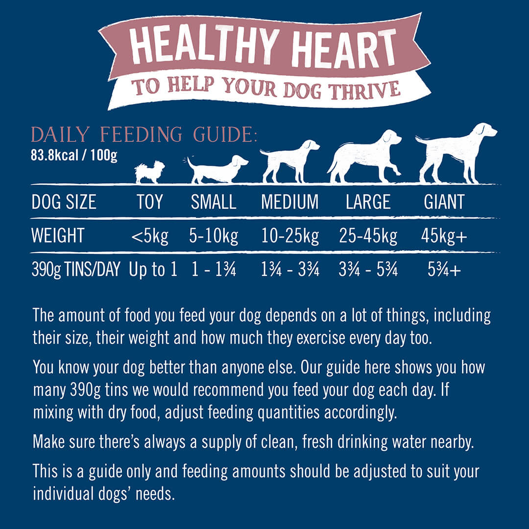 Butcher's Grain Free Healthy Heart Adult Wet Dog Food Tins, Butcher's, 18 x 390g