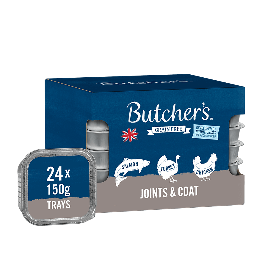 Butcher's Grain Free Joints & Coat Mixed Wet Adult Dog Food Trays 24x150g, Butcher's,