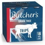 Butcher's Grain Free Tripe Mix Wet Adult Dog Food Tins, Butcher's, 18 x 400g