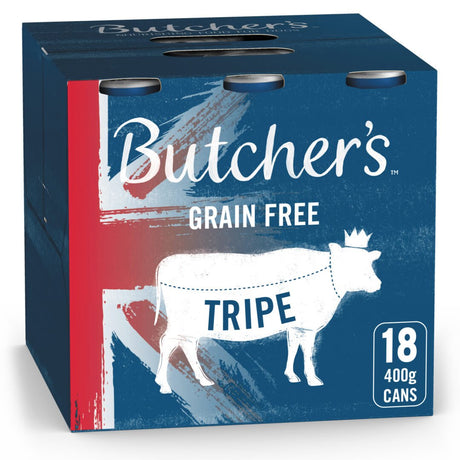 Butcher's Grain Free Tripe Mix Wet Adult Dog Food Tins, Butcher's, 18 x 400g
