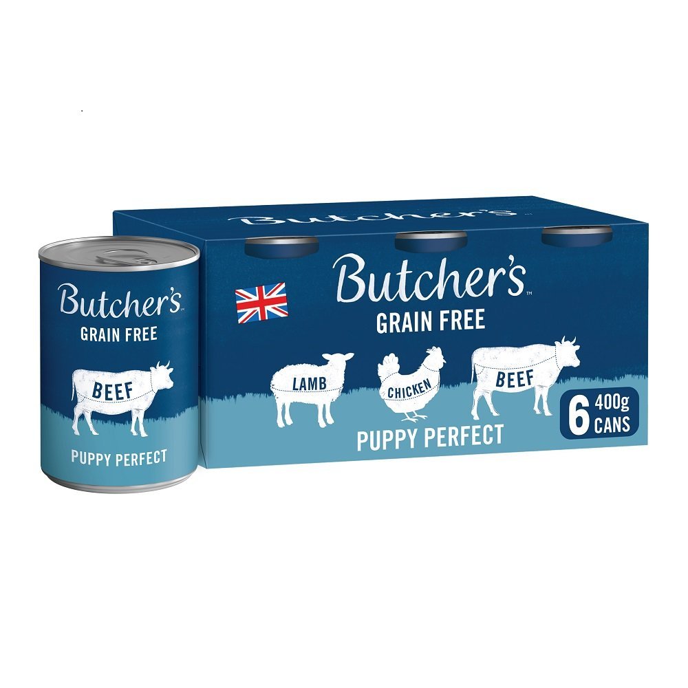 Butcher's Puppy Perfect Grain Free Wet Dog Food Tins, Butcher's, 4x (6x400g)