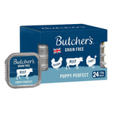 Butcher's Puppy Perfect Grain Free Wet Dog Food Trays, Butcher's, 24 x 150g