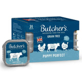 Butcher's Puppy Perfect Grain Free Wet Dog Food Trays, Butcher's, 24 x 150g