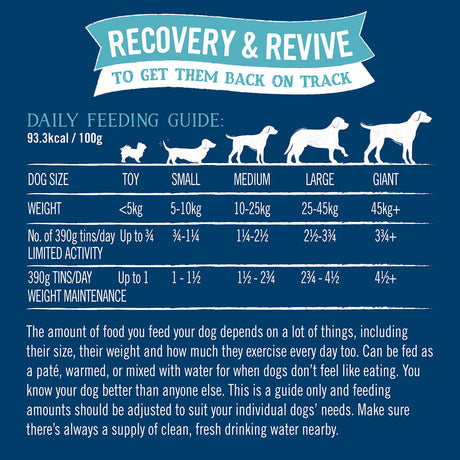 Butcher's Recovery & Revive Adult Wet Dog Food Tins, Butcher's, 12 x 390g