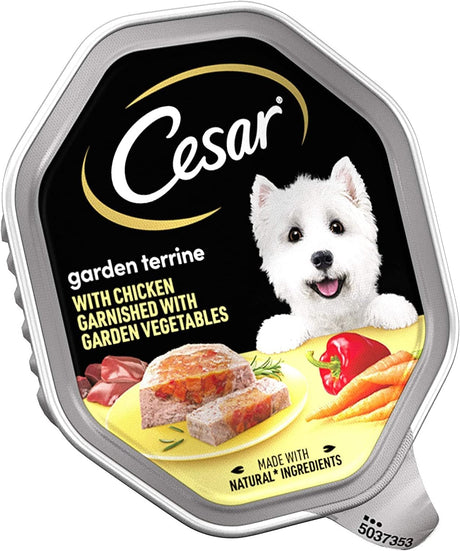 Cesar Garden Selection with Chicken Topped with Vegetables 14 x 150g, Cesar,