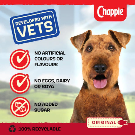 Chappie Original Adult Wet Dog Food Tins - 12 x 412g, Chappie,