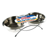 Classic Anti - Tip Double Feeder for Dogs, Classic, 2 x 1.9L