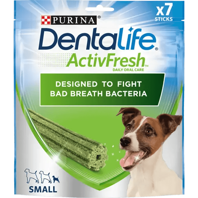 Dentalife ActivFresh Small Dog Treat Dental Chew, PURINA DentaLife, 42 Sticks (6 Packs)