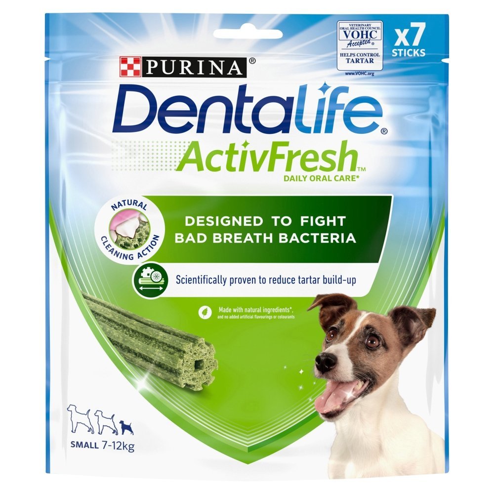 Dentalife ActivFresh Small Dog Treat Dental Chew, PURINA DentaLife, 42 Sticks (6 Packs)