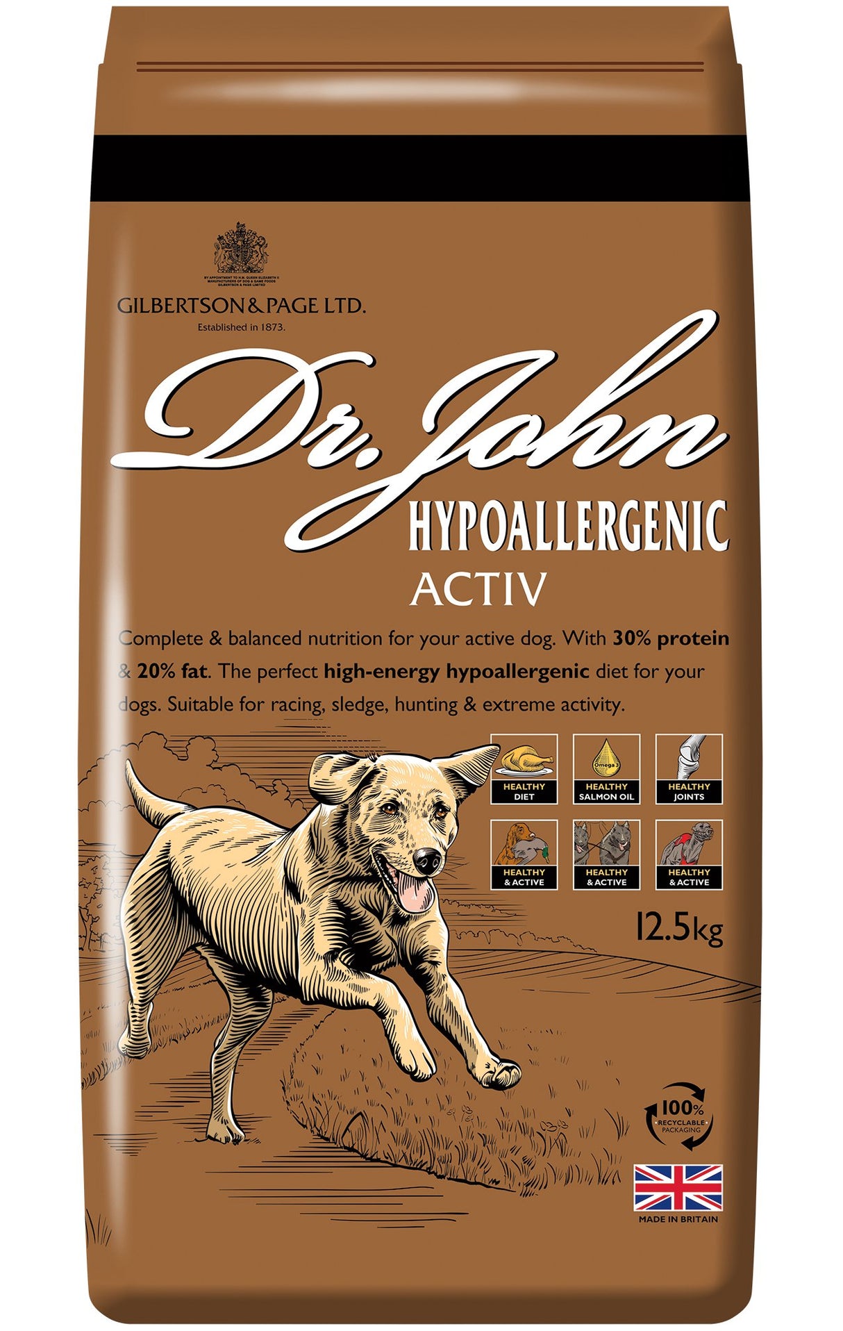 Dr John Hypoallergenic Activ - 12.5kg Dry Dog Food, Dr John,