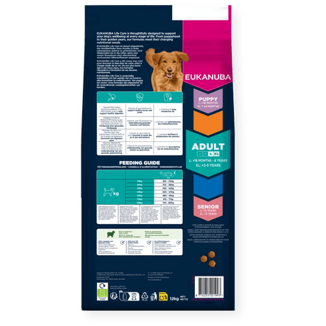 Eukanuba Adult Large Breed Lamb & Rice Dry Dog Food, Eukanuba, 12 kg