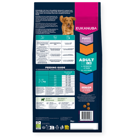 Eukanuba Adult Large Breed Lamb & Rice Dry Dog Food, Eukanuba, 12 kg