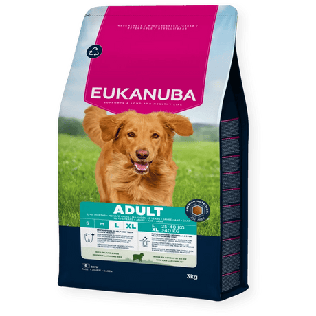 Eukanuba Adult Large Breed Lamb & Rice Dry Dog Food, Eukanuba, 3 x 3 kg