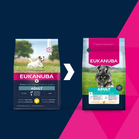 Eukanuba Adult Small Breed Fresh Chicken Dry Dog Food, Eukanuba, 3 x 3 kg