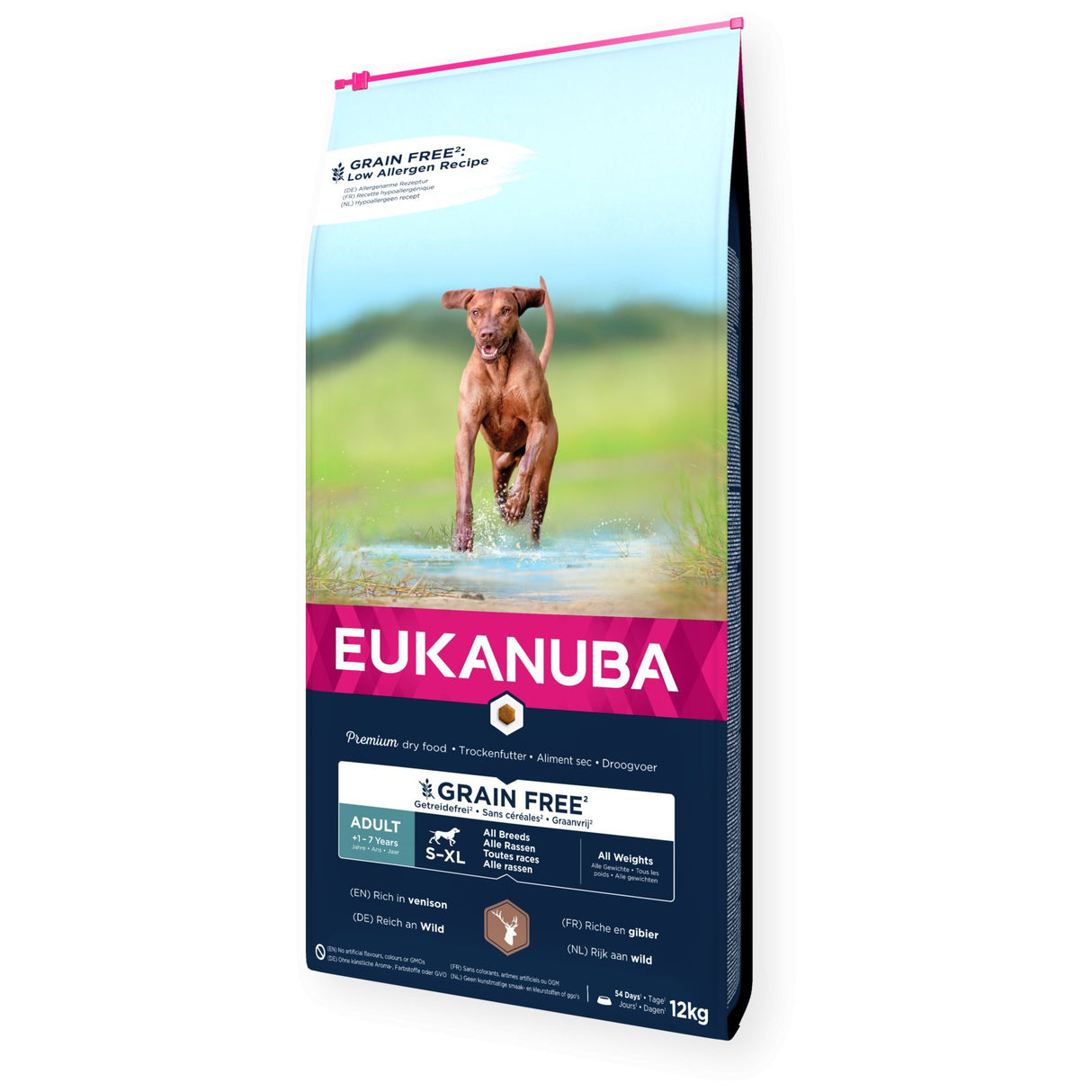 Eukanuba Grain Free Adult All Breeds Venison Dry Dog Food, Eukanuba, 12 kg