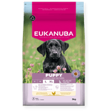 Eukanuba Puppy Large Breed Fresh Chicken Dry Dog Food, Eukanuba, 3 x 3 kg