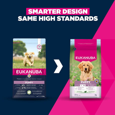 Eukanuba Puppy Large Breed Lamb & Rice Dry Dog Food, Eukanuba, 12 kg