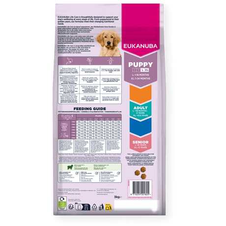Eukanuba Puppy Large Breed Lamb & Rice Dry Dog Food, Eukanuba, 12 kg