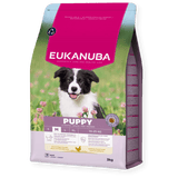 Eukanuba Puppy Medium Breed Fresh Chicken Dry Dog Food, Eukanuba, 3 x 3 kg