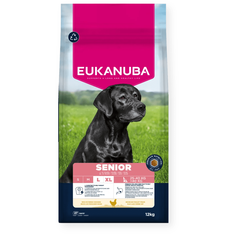 Eukanuba Senior Large Breed Fresh Chicken Dry Dog Food 12 kg, Eukanuba,