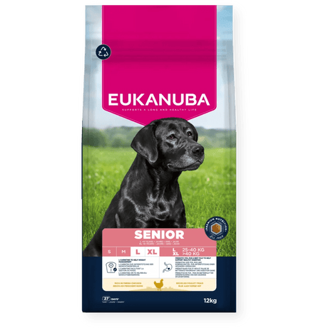 Eukanuba Senior Large Breed Fresh Chicken Dry Dog Food 12 kg, Eukanuba,