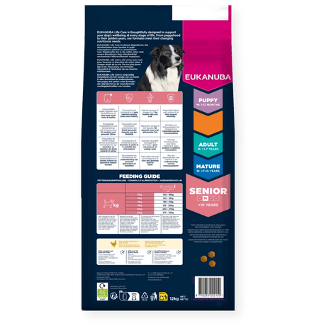 Eukanuba Senior Medium Breed Fresh Chicken Dry Dog Food, Eukanuba, 12 kg