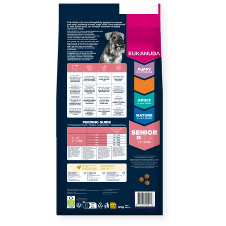 Eukanuba Senior Small Breed Fresh Chicken Dry Dog Food, Eukanuba, 3 x 3 kg