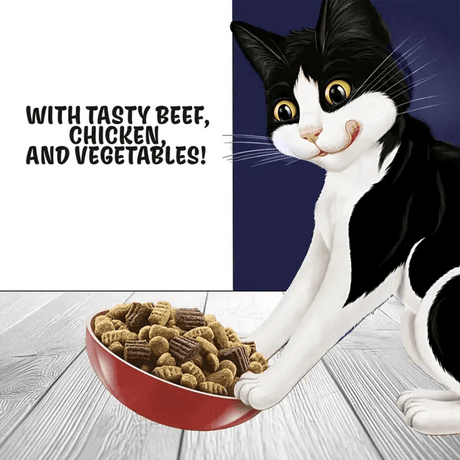 Felix Doubly Delicious Beef, Chicken & Veg Dry Cat Food, Felix, 2 kg