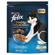 Felix Doubly Delicious Salmon & Veg Dry Cat Food, Felix, 4 x 750g