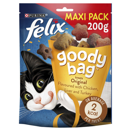 FELIX Goody Bag Original Mix Cat Treats, Felix, 5 x 200g