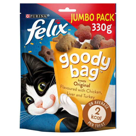 FELIX Goody Bag Original Mix Cat Treats, Felix, 5 x 330g